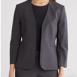 Theory Lindrayia Blazer in Charcoal Melange